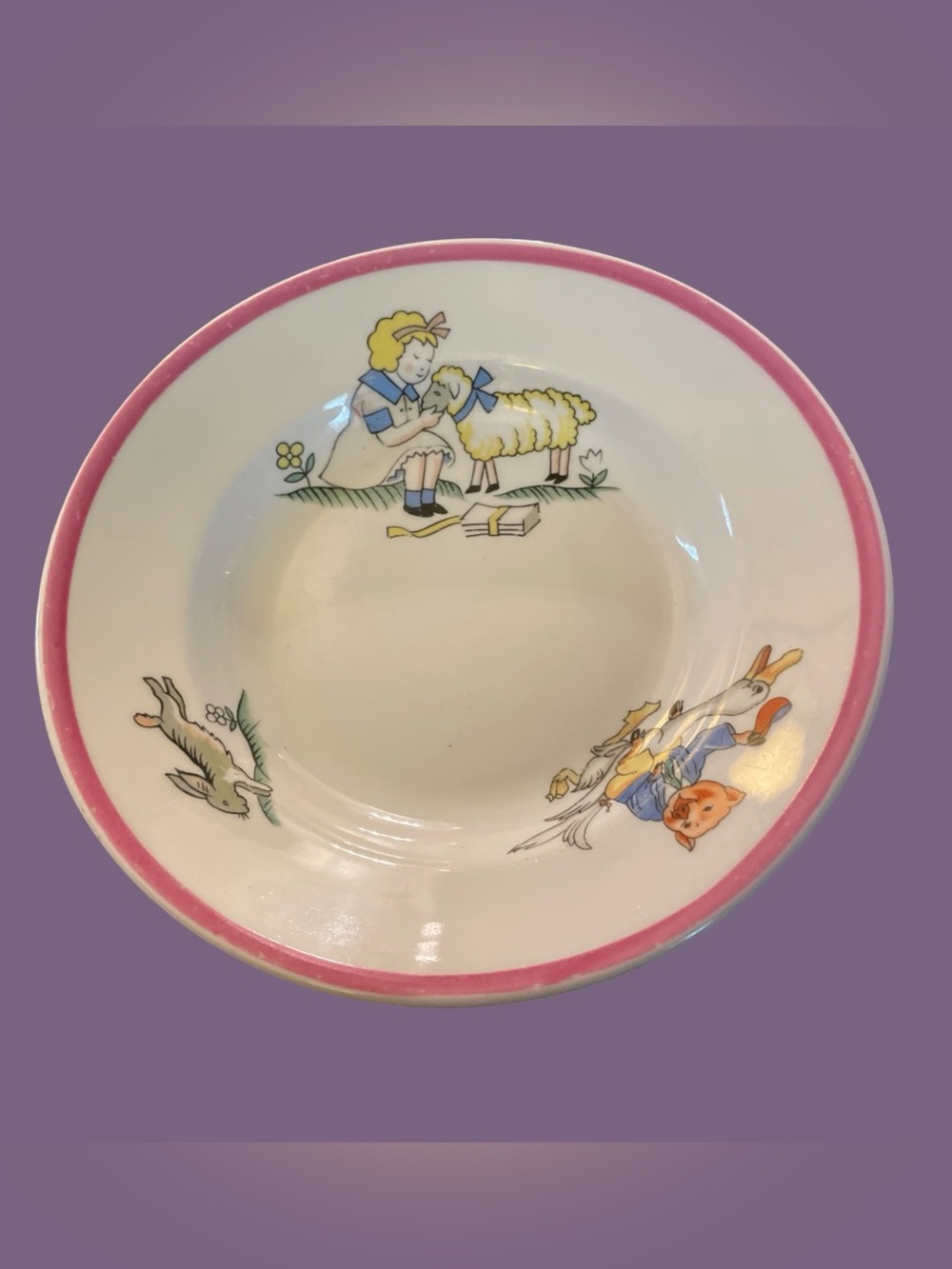Vintage Nursery Rhyme Bowl